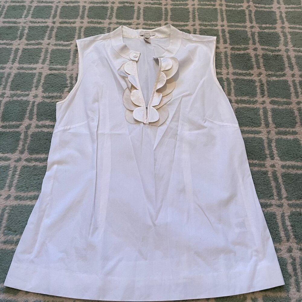 J.Crew Silk Ruffle Placket top 4
